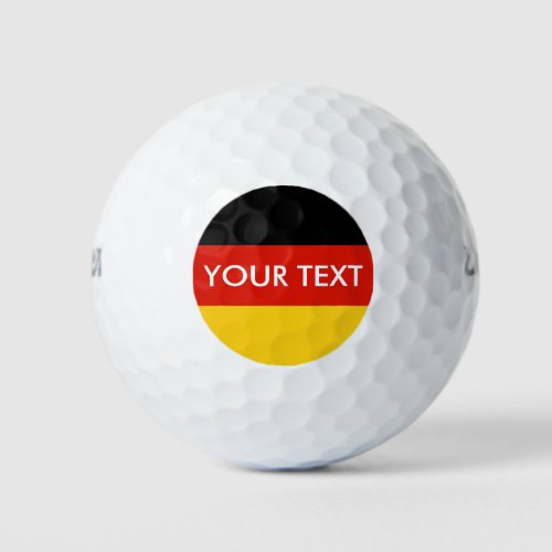 German flag custom golf ball set for Germany