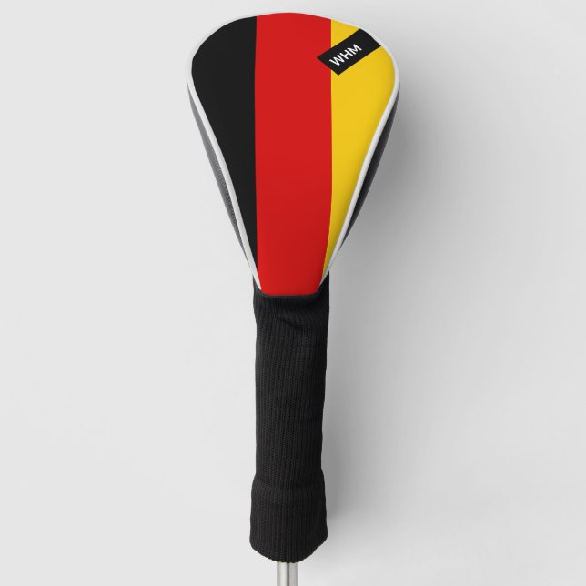 German Flag - Custom Golf Club Head Cover (Front)