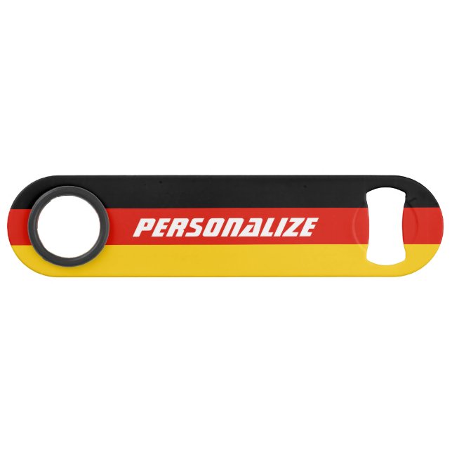 German flag custom speed bottle opener gift (Front (Horizontal))