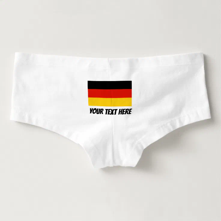 German flag custom women's boyshorts underwear Zazzle