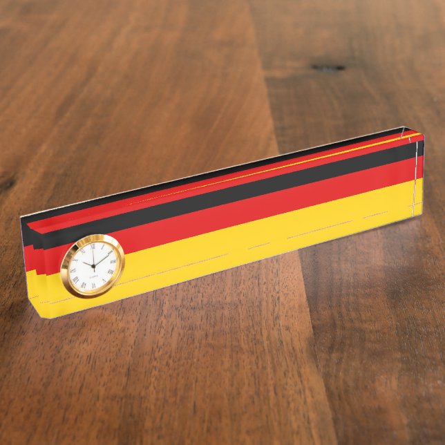 German flag desk name plate (Side)