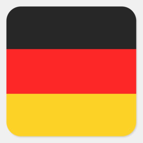 German Flag Deutsche Flagge Square Sticker