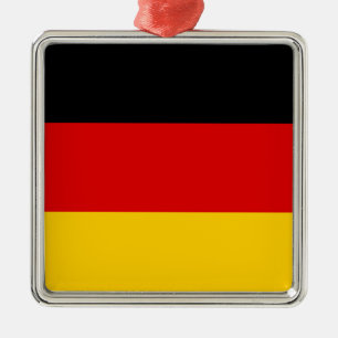 German Flag (Deutschland) (Germany) Metal Ornament