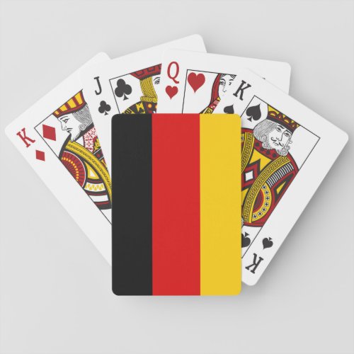 German Flag Deutschland Germany Poker Cards