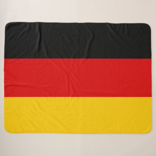 German Flag (Deutschland) (Germany) Sherpa Blanket