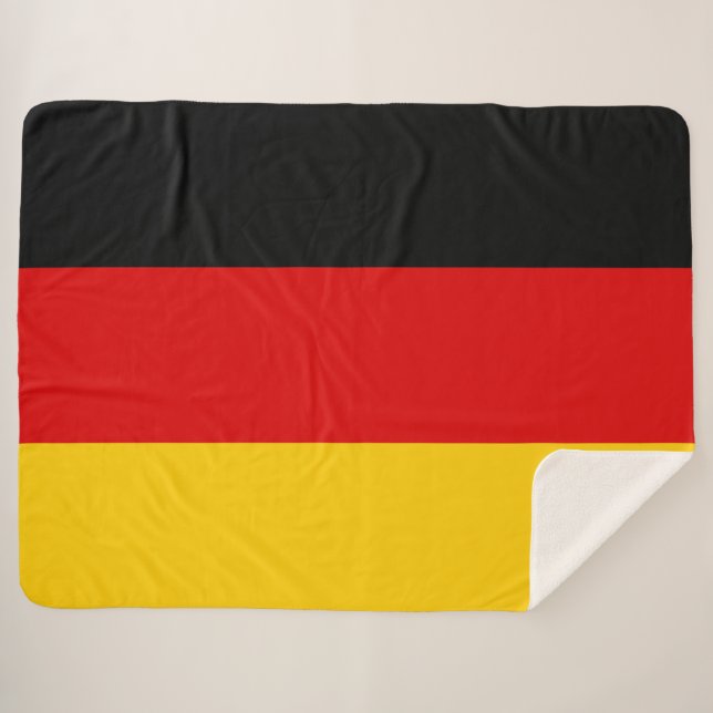 German Flag (Deutschland) (Germany) Sherpa Blanket (Front (Horizontal))