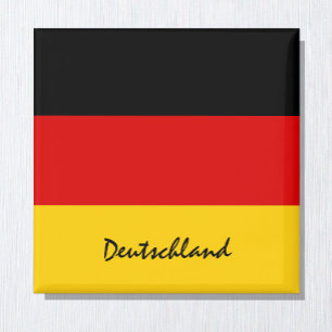 German flag & Deutschland holiday/sports fans Magnet