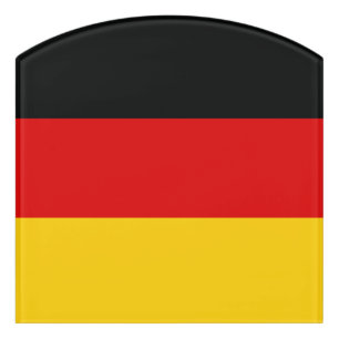German flag door sign