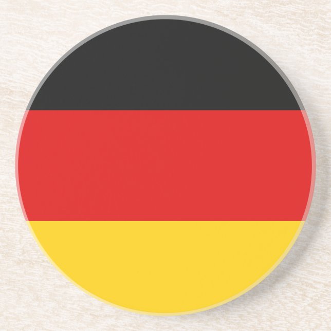 German Flag Drink Coaster (Front)