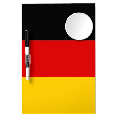 German flag dry erase board with mirror