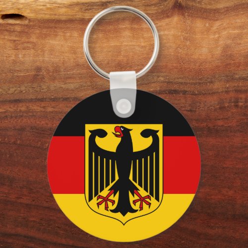 German flag  Eagle Emblem Germany  sports fan Keychain
