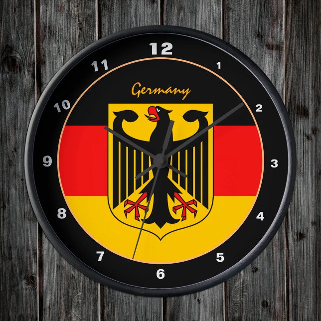 German Flag, Eagle & Germany fashion /design clock (Creator Uploaded)