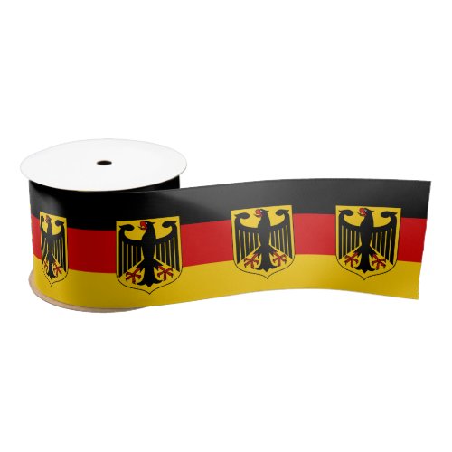 German Flag  Eagle Germany travel holidaysports Satin Ribbon