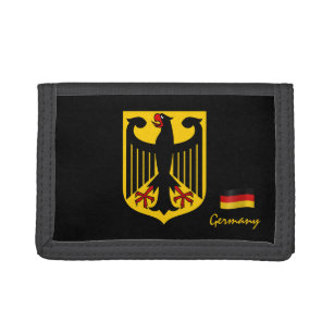 German flag, emblem, Germany fashion Trifold Wallet