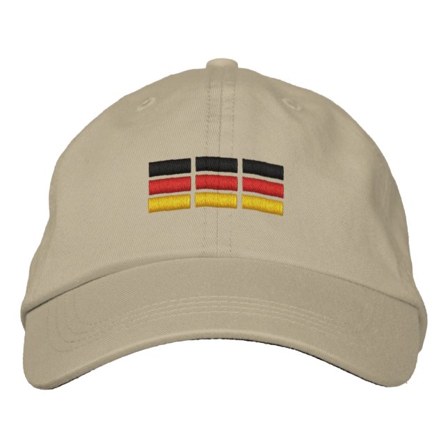 German Flag Embroidered Baseball Cap (Front)