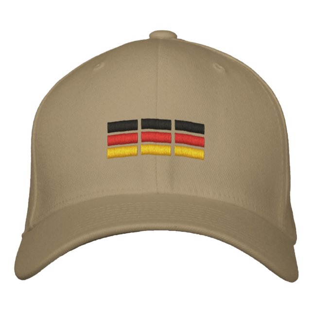 German Flag Embroidered Baseball Hat (Front)