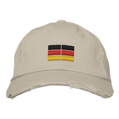German Flag Embroidery Embroidered Baseball Cap