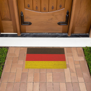 German flag fiber doormat