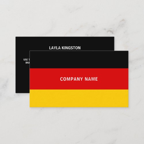 German Flag Flag of Germany Business Card