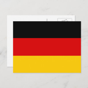 German Flag, Flag of Germany Postcard