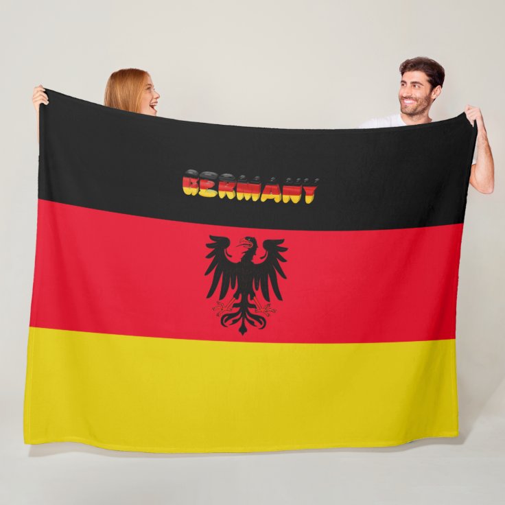 German flag fleece blanket Zazzle