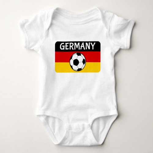 German Flag Football Baby Bodysuit