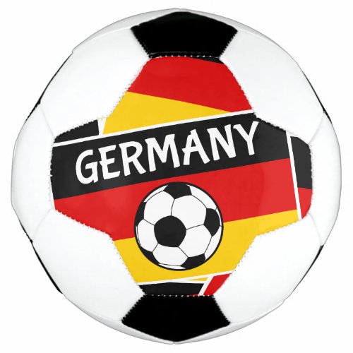German Flag Football Soccer Ball Collage