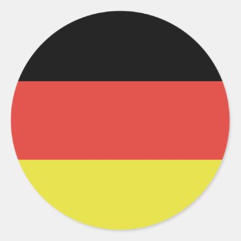 German Flag Germany Flag Classic Round Sticker by Oktoberfest_TShirts at Zazzle