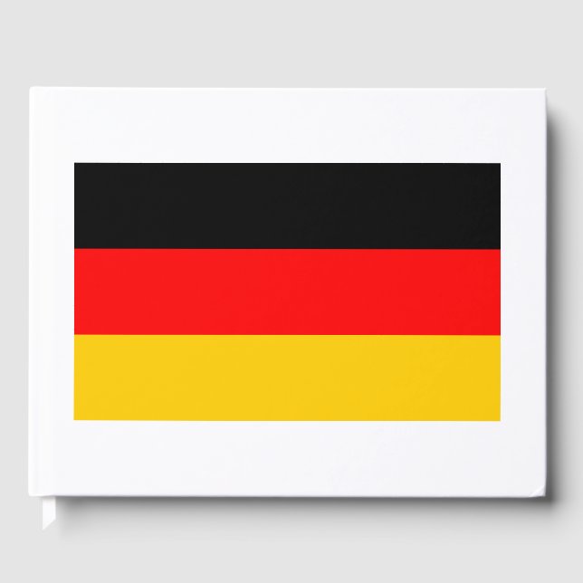 German Flag Germany Theme Guest Book (Front)