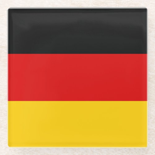 German Flag Glass Coaster