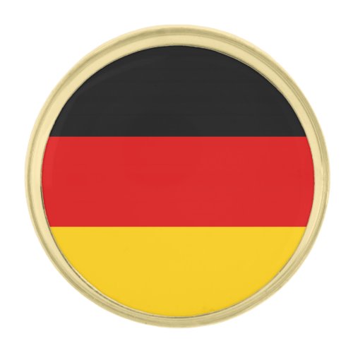 German Flag Gold Finish Lapel Pin