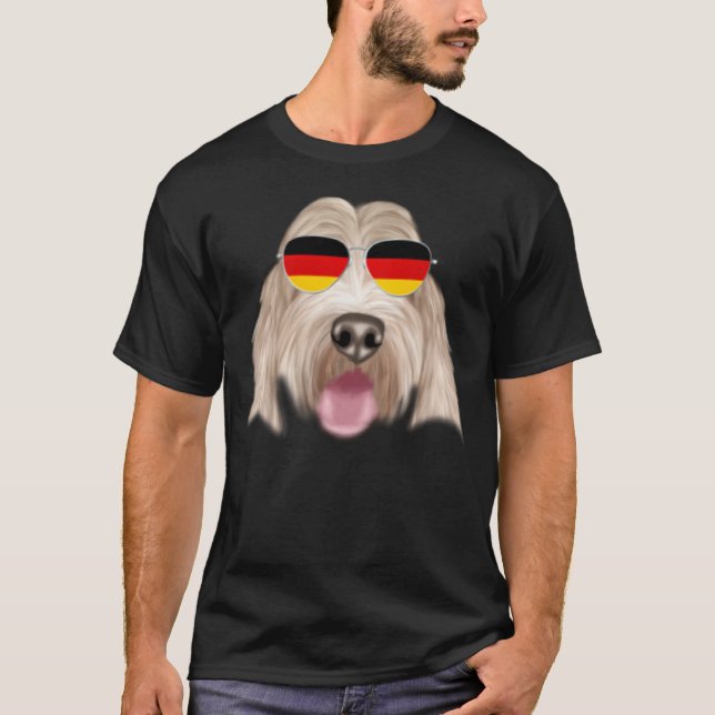 German Flag Grand Basset Griffon Vendeen Dog Germa T-Shirt (Front)