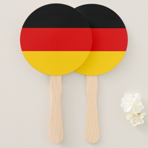 German flag hand fan