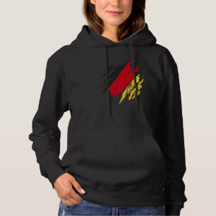 German Flag In Used Look For Tourists Germany Hoodie
