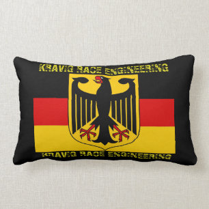 GERMAN FLAG INSPIRED LOGO DESIGN -MAKE IT YOUR OWN LUMBAR PILLOW