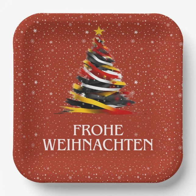 GERMAN FLAG INSPIRED PAPER PLATES (Front)