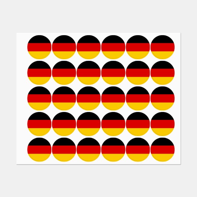 German flag labels (Sheet)