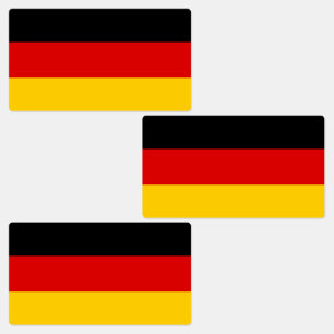 German Flag Labels