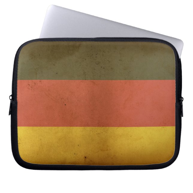 German Flag Laptop Case (Front)