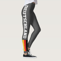 German flag leggings for sport fitness yoga