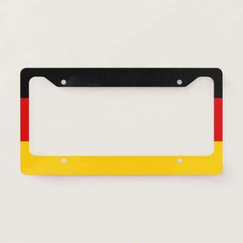 German flag  license plate frame