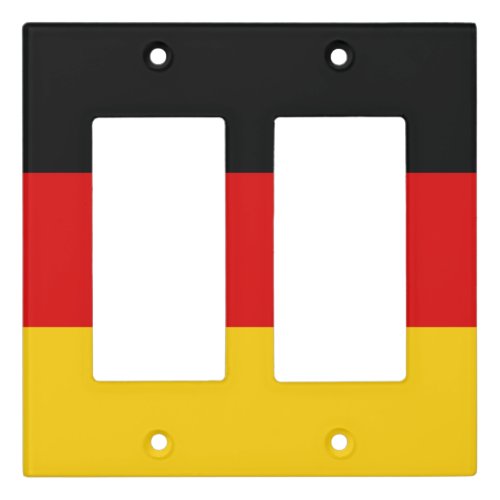 German flag light switch cover