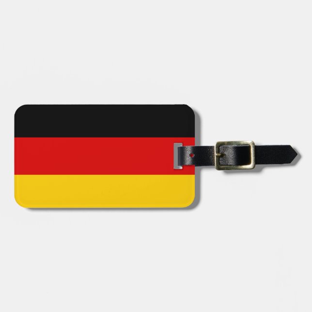 German Flag Luggage Tag (Front Horizontal)