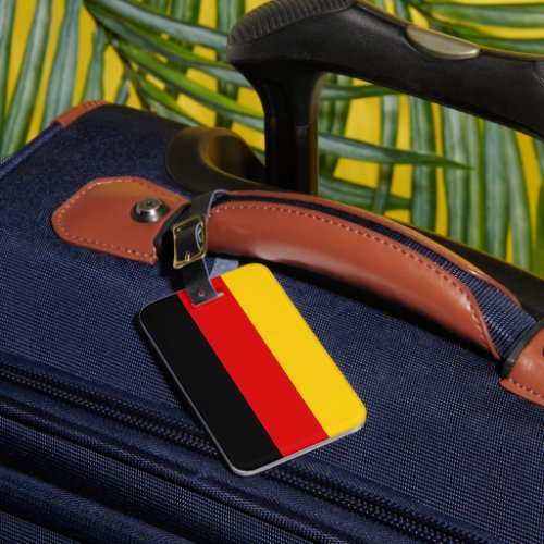 German flag luggage tag