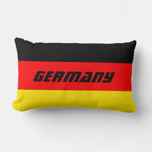 German Flag Lumbar Pillow