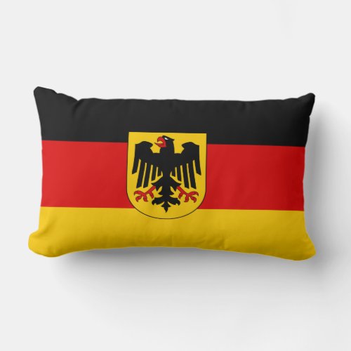 German flag lumbar pillow