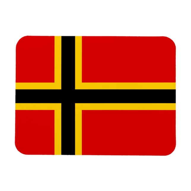German Flag Magnet - Nordic Cross (Horizontal)