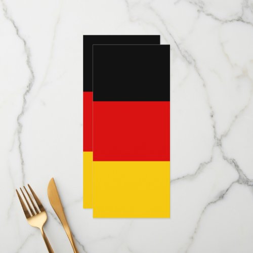 German flag menu
