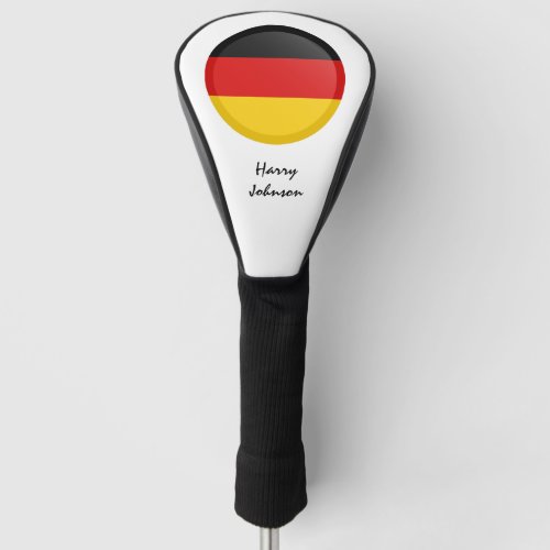 German Flag  Monogrammed Golf Clubs Covers