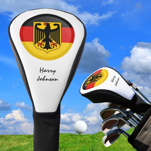 German Flag  Monogrammed Golf Clubs Covers